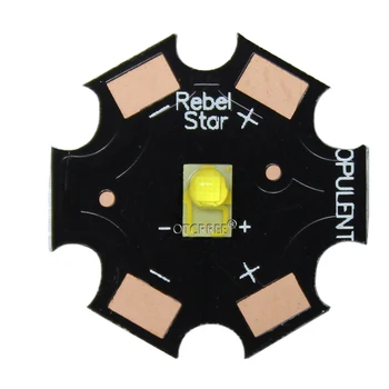 10VNT LUXEON Rebel ES 3W High Power LED Šviesos Spinduolis Chip Diodų Balta Šiltai Balta Geltona 3.2-3.4 V 700mA 20mm PCB