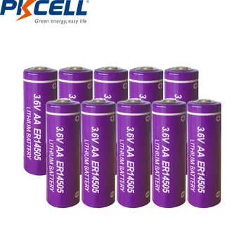 10vnt PKCELL AA LiSCLO2 Baterija Aukščiausios 3,6 V ER14505 14505 2400mah surperior LR6 R6P 1,5 V Baterijos