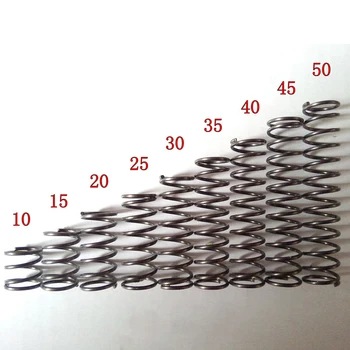 10VNT Užsakymą Smulkių Metalinių Žaislas Suspaudimo Spyruoklės,0,6 mm Vielos Skersmuo*Iš 4mm Skersmens*(5-50)mm Ilgio