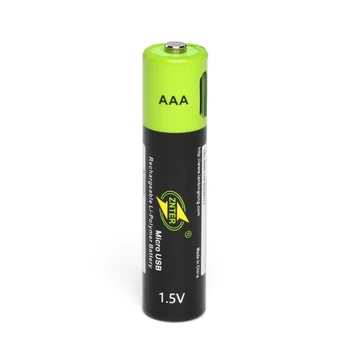 10vnt ZNTER 1,5 V 600mah AAA Akumuliatorius USB Įkraunama Ličio Polimero Baterija, Greitas Įkrovimas Micro USB Kabelio