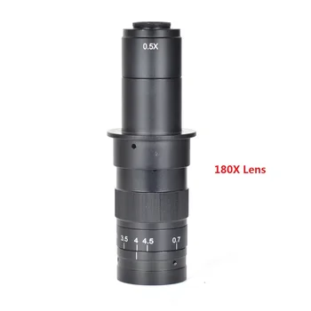 10X-120X 180X 300X Zoom C-montavimo Objektyvas 0.7 X 4,5 X Priartinimas 25mm dėl CCD CMOS Pramonės Mikroskopo Vaizdo Kameros