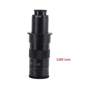 10X-120X 180X 300X Zoom C-montavimo Objektyvas 0.7 X 4,5 X Priartinimas 25mm dėl CCD CMOS Pramonės Mikroskopo Vaizdo Kameros
