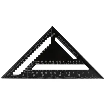 12 Colių Aliuminio Lydinio Trikampio Formos Valdovas Tikslumas Inžinierius, Staliaus Įrankiai, Matavimo Liniuotė Priemonė, Kampas Matlankis