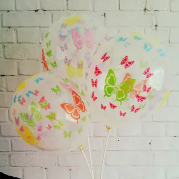 12 Colių Latekso Balionas Skaidrus balionas Romantiška drugelis spausdinti 50pcs/aikštelė, Nemokamas Pristatymas Šalis Vestuvių, Gimtadienio Prekes