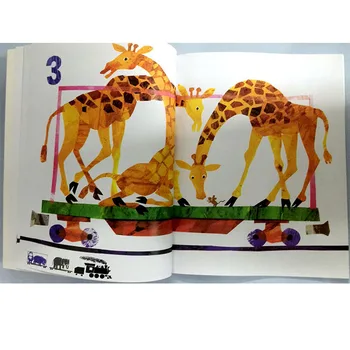 123 Zoologijos Eric Carle Švietimo anglų Paveikslėlį Mokymosi Knyga Kortelės Istorija Knyga Kūdikių Vaikams Dovanos Vaikams