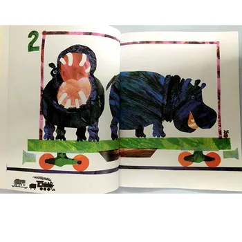 123 Zoologijos Eric Carle Švietimo anglų Paveikslėlį Mokymosi Knyga Kortelės Istorija Knyga Kūdikių Vaikams Dovanos Vaikams