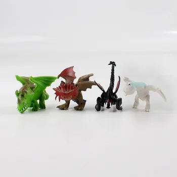 12pcs/set 4-6cm Dragon PVC Mielas Paveikslas Žaislai Modelis Lėlės Kalėdų Dovana
