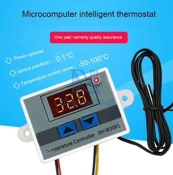 12V/24V/220V Mikro Kompiuteris Skaitmeninis Temperatūros Reguliatorius LED Ekranas Šiltnamio efektą sukeliančių Šildymo Termostatas Inkubatorius Akvariumas Naudoti