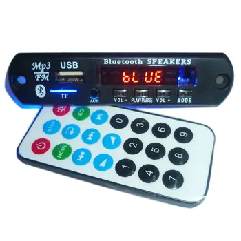 12V MP3 WMA Dekoderis Valdybos Garso Modulis Su Nuotolinio Valdymo 3.5 mm AUX 