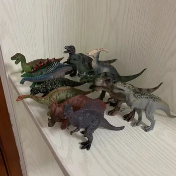 13 stilius 1 15cm Mažų Dinozaurų Modeliai žaislai Juros periodo Tyrannosaurus Indominus Rex Triceratopsas Brontosaurus Dovanos b