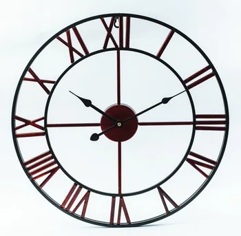 1314 Šiaurės Metalo Romėnišką Sieniniai Laikrodžiai Retro Geležies Apvalios Veido Juodojo Aukso Daug, Lauko Sodo Laikrodis Namų Puošybai