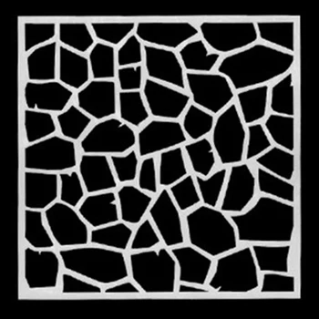 13x13 cm 9pcs/set Įspaudas Geometrinių raštų Sluoksniavimasis Trafaretai Skirti Sienų Tapybos Scrapbooking Antspaudas Albumą Dekoro 