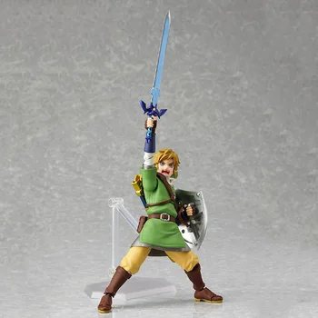 14cm Anime The Legend of Zelda Nuorodą Veiksmų Skaičius, Gesinimo Pozicijos, Žaidimai Dangaus Kardas PVC Kolekcijos Modelis Lėlės, Žaislai, Dovanos Berniukams