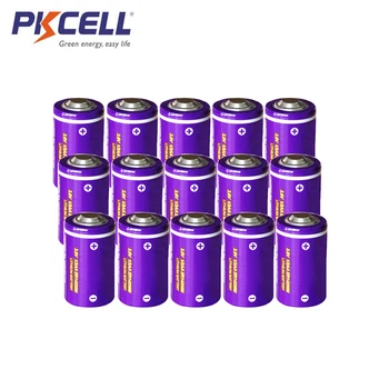 15VNT PKCELL ER14250M 3,6 V 750mah ličio baterija 1/2AA Li-SOCl2 singe naudoti baterija (Maitinimo Tipo) karinės elektronikos