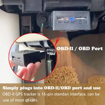 16 PIN OBD Mini GPS Seklys Sąsaja Plug Žaisti Automobilių GSM Transporto priemonės Sekimo Prietaiso Mažas gps lokatorius su interneto Programinės įrangos MobileAPP