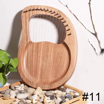 16-Tonas Žurnalas Lyra Nešiojami Muzikos Instrumentas, 16-Eilučių Masyvo, Medžio Lukšto Lyra Styginis Instrumentas, Medinės Arfa
