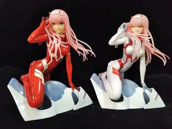 16cm Darling į FRANXX Figūra, Nulis, Du Kodas:002 Seksualios merginos Anime PVC Veiksmų Skaičiai žaislas Suaugusiųjų Kolekcionuojamos Lėlės Modelio Dovanos