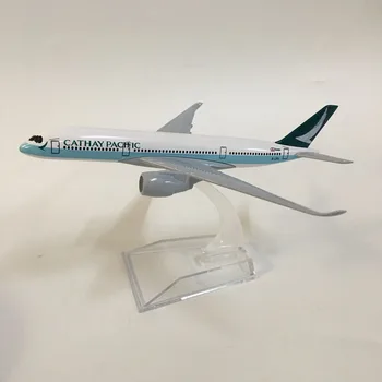 16cm Plokštumos Modelio Lėktuvo Modelis Cathay Pacific a350 iš Lėktuvų Orlaivio Modelis Žaislas 1:400 Diecast Metal 