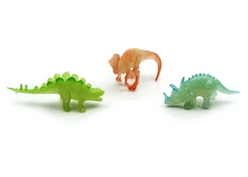 16pcs Mini Gyvūnai švyti tamsoje Dinozaurų Modeliavimas Šviesos Žaislas Juros periodo Žaisti Modelio dino Veiksmų Skaičiai Surinkimo Berniukas Dovana