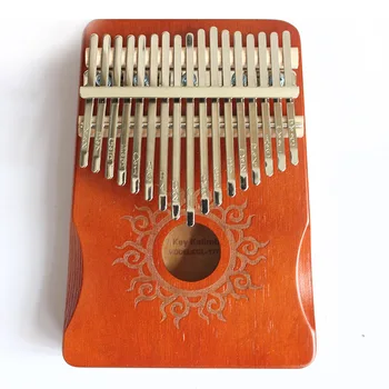 17-raktas Kalimba nykščio nešiojamų fortepijonas piršto elastinga fortepijonas kūno muzikos instrumentas pagamintas iš faneros aukštos kokybės medinės raudonmedis