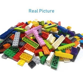 180PCS/daug Blokai Žaislai Aukštos 1x1Dots 16Color Plytų Dydžio Suderinamas Su lego 
