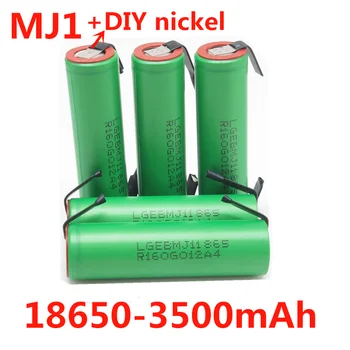 18650NEW už LG MJ1 18650 baterija INR18650MJ1 10A išleidimo li-iony baterija ląstelių 3500mah 18650 baterijas+PASIDARYK pats nikelio