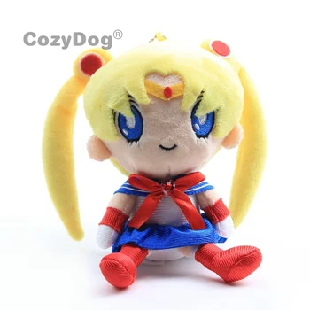 18cm Sailor Moon Pliušiniai Žaislai Lėlės Peluche Keychain pakabukas Japonijos Animacinių filmų, Anime, Kimštiniai Žaislai, Moterims, Vaikams, Gimtadienio Dovana