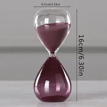 18H006 Rankų darbo pūsto Laikmatis Laikrodis Magnetinis Stiklo Sandglass Ampulheta Amatų Smėlio Laikrodis smėlio laikrodis Laikmatis
