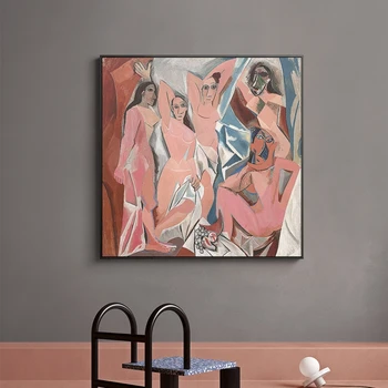 1907 Iki Pablo Picasso Drobės Paveikslai Avinjono Meno Kūrinius, Reprodukcijas Sienos Menas Nuotraukas Garsaus Dekoras Drobė