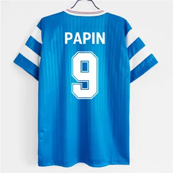 1990 m. 91 Retro OM jersey Krypavimas Papin Cantona Klasikinis Shirts1991 OM Vintage Marškinėliai