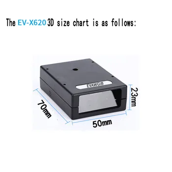 1D Lazerio Auto-indukcijos brūkšninio kodo skaitytuvo modulis mažos galios brūkšninio kodo skaitytuvo su ilgai perdavimo USB RS232 TTL sąsaja