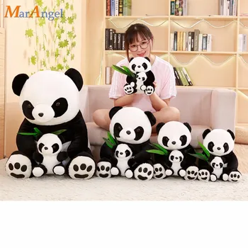 1pc 50cm Mielas Panda Bambuko lapų Lėlės Pliušinis Žaislas kūdikio pagalvė panda 