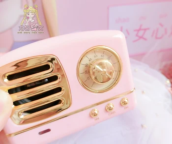 1pc animacinių filmų rožinės spalvos mini wireless bluetooth garsiakalbiai music box mergaitėms dovanų