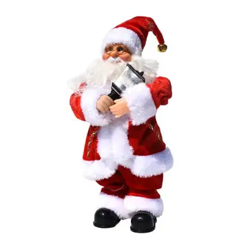 1PC Elektros Santa Claus Dainavimo Kalėdų Muzikos Kalėdos Šalis Lėlės, Papuošalai Vaikų Ir Gril Draugui, Dovanos Dropshipping