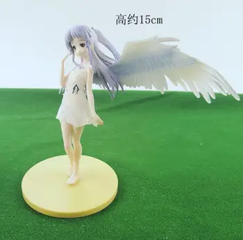 1pc Gražių Animacinių filmų 15cm Angel Beats Tachibana Kanade PVC Veiksmų Skaičius, Modelis Lėlės Apdailos Anime Angel Statulėlės, Žaislai, Dovanos