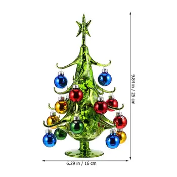 1Pc Kalėdų Medžio Puikus Stiklas Mažas Kalėdų Eglutė Miniatiūriniai Medis, Sodo Reikmenys, Sodo Puošmena Sodas