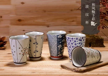 1pc Keraminės Kavos Puodelis Japonų Stiliaus Ranka-dažytos Underglaze keramikinis Puodelis Gimtadienio Dovana Pusės Puodelio Arbatos Puodelio Pieno