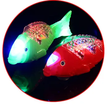 1pc LED Sūpynės Žuvų Šviesa Spindinčią spalvinga mirksi lempos, kaip Vaikų Dienos vaikų berniukų žaislai, dovanos dekoracijos
