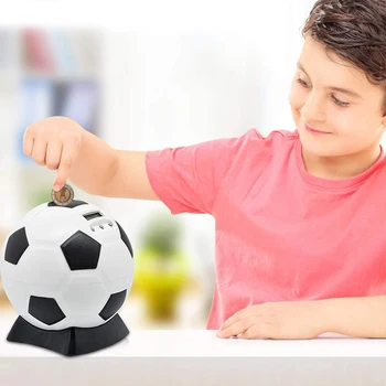 1PC Taupymo Puodą Žaislai Futbolo Keramikos Kūrybinis Futbolo seifas Monetos Banko Vaikų Vaikų Suaugusiųjų Pinigų ir Bankininkystės Žaislas