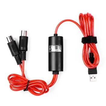 1pc USB 2 MIDI Sąsaja Adapterio Kabelį Konverteris, skirtas 