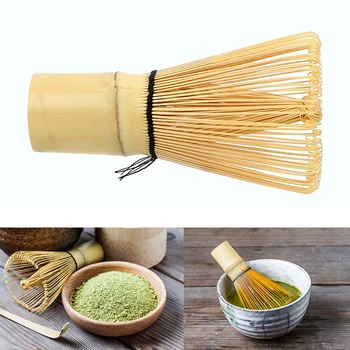 1Pcs Bambuko Japonų Stiliaus Miltelius Suplakite Žaliosios Arbatos Paruošimo Matti Teptuku Virtuvės Įrankiai