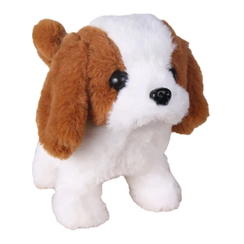 1PCS Elektros Pliušinis Augintiniai Lėlės Žaislas Mielas Šuniukas Pliušiniai Žaislai Bus Vadinamas Ėjimo Protingas Robotas Šuo Interaktyvūs Žaislai Nuraminti Vaikams