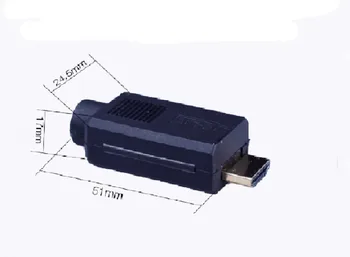 1Pcs NAUJAS HDMI Adapteris signalus Terminalo Breakout Plastikinį Dangtelį 