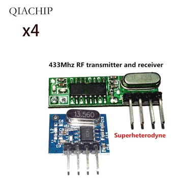 1Set superheterodyne 433Mhz RF siųstuvas ir imtuvas Modulio komplektas, mažo dydžio,, Dėl minėto sprendimo Arduino uno 
