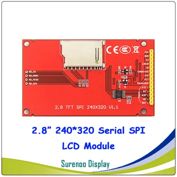 2.8 colių 320*240 SPI Serijos TFT LCD Modulis Ekranas su lietimui Vairuotojo IC ILI9341 už MCU