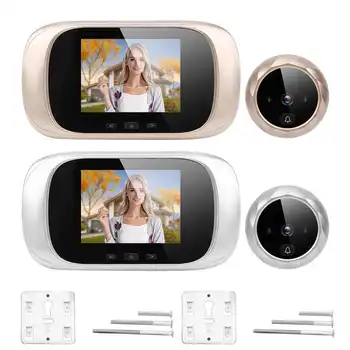 2.8 TFT LCD Vaizdo Durų Viewer ir SPINDULIŲ Naktinio Matymo Cikliniai Saugojimo Kameros durų skambutį Ding Dong Smart Prieigos Kontrolės Sistema Doorbell