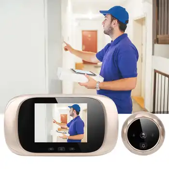 2.8 TFT LCD Vaizdo Durų Viewer ir SPINDULIŲ Naktinio Matymo Cikliniai Saugojimo Kameros durų skambutį Ding Dong Smart Prieigos Kontrolės Sistema Doorbell