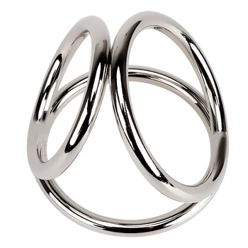 2 Dydžių Nerūdijančio Plieno Gaidys Žiedas Varpos Narve Vyrų Varpos Erekcija Sekso Žaislai, Metalo Blizgesys Žiedai Intymių Prekių Žiedą Ant Varpos