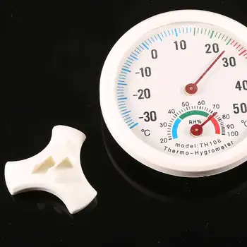 2 in 1 Skaitmeninis Termometras su Drėgmėmačiu Laikrodžio formos Temperatūros Drėgmės Matuoklis Daviklis Mini Turas Sieniniai Matavimo Įrankis