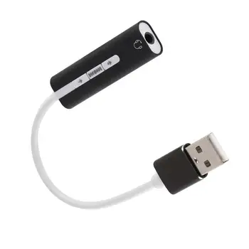 2 In 1 USB Išorinė Garso plokštė USB 3.0 3.5 mm Lizdas Garso Mikrofonas, Ausinių Adapteris, skirtas 